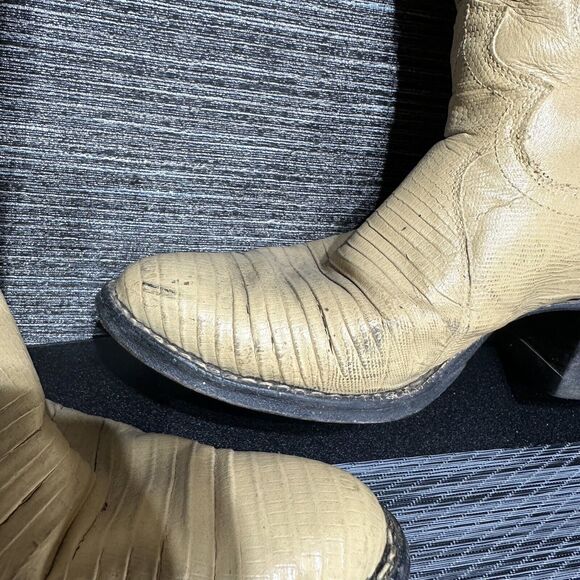 Justin Boots L 4676 Women’s 7.5 B Cream Yellow - Picture 13 of 16